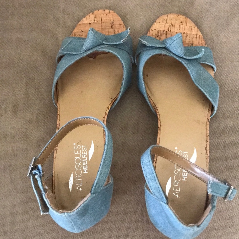 Aerosoles Heelrest blue Sandals